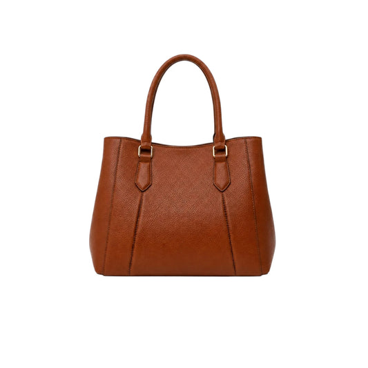 Bagzan Luxury Brown Leather Tote Handbag for Women